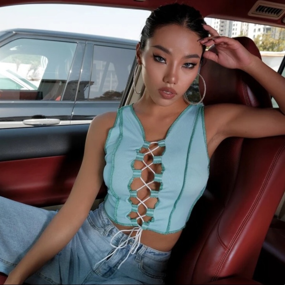 Lace Up Top
